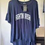 NWT Fighting Irish Gameday Couture x Social House Women’s Top Blue Size L Photo 0