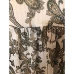 ZARA button down paisley print button down oversized shirt size S Photo 11