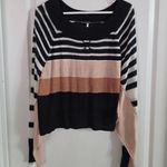 Free People Block Party Striped Pullover Sweater Sz S. 6045 Photo 0