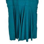 Bloomchic Solid Teal Ruffle Hem Empire Waist Halter Neck Swim Dress size 18/20 Green Photo 8