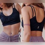 Free People FP Movement Hot Tip Double Strap Workout Crop Top‎ Black Size Large Photo 12
