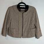 Diane Von Furstenberg  patterned zip up light blazer jacket Photo 0