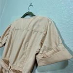 Madewell  Top-Stitched Coverall Jumpsuit in Bashful Blush Pink Size 2 Photo 4