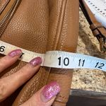 Michael Michael Kors Brown Purse Gold Trim Photo 4