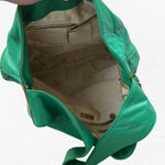 Badgley Mischka Green Leather Italian Jodie Tote Luxury Designer Shoulder Bag Photo 9