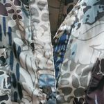 BCBG MaxAzria XS Animal Print Satin Fitted Top Photo 3