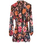 Boston Proper NWT X Ronny Kobo Black Floral Ruffle Puff Sleeve Dress Size Large Photo 11