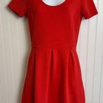 Madewell  Screen Play Ponte Dress Cap Sleeve, Red Orange size 4 O13 Photo 0
