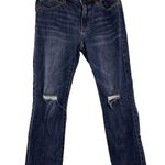 CAbi  #5495 Cropped High Straight Distressed Jeans Size 4 Photo 0