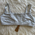 SKIMS  Cotton Jersey Maternity Nursing Scoop Bralette  Light Heather Grey Size 2X Photo 0