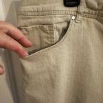 Chico's Platinum Crop Jeans Khaki 5 Pocket Notch Hem Size 2.5, 14 XL Photo 7