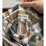 Madewell  Tie-Waist Huston Pull-On Crop Pants Size Small in Stripe Linen Blend Photo 5