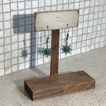 3 for $25 NEW Copper & Turquoise Celestial Sun Earrings Blue Photo 6