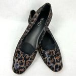 VANELI Leopard Print Leather Flats Frankie Sz 9.5 Slip On Shoes Animal Print Black Photo 3