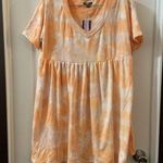 Wild Fable NWT Orange Dye Print Babydoll Sweatshirt Dress size XS Photo 0