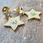 Tory Burch New Auth. Falling Star Drop Earring on TB Earring. Card MSRP $148 Photo 6