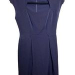 Shoshanna Black Sheath Dress Size 2 LBD Little Black Dress Square Neck Photo 0