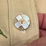 Madame Butterfly Beaded Blazer Jacket by Faith Size Large Tan Photo 7