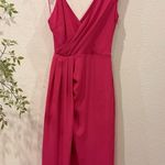 Keepsake Dreamlovers Asymmetric Draped Midi Dress in Magenta Size M NWT Purple Size M Photo 0