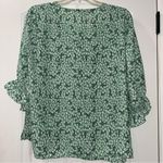 Well Worn  Green/White Floral Top Women’s XXL Photo 5