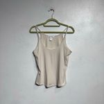 Athleta Cream Ribbed Tank Top Sz M Photo 1