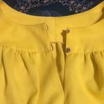 Vintage Unbranded Yellow Purple Floral Embroidery 3/4 Bishop Sleeve Top EUC M Size M Photo 4