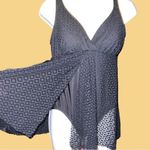 Croft & Barrow  new black lace style flyaway front swimsuit! Photo 7