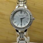 Caravelle New York Women’s Crystal-Accented Stainless Steel Watch – White Dial Photo 2