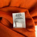 Karen Scott Zip-Back Mock Neck Sweater Womens M Orange Cozy Fall Pumpkin Minimal Photo 6