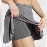 Athleta  Matchpoint Gray Flared Mini Skirt Photo 2