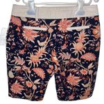 Anthropologie Leifsdottir Maypop floral and bird print Bermuda shorts size 0 Blue Photo 2