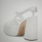 Larroude White Made In Brazil Bee Heeled Platform Slingback Sandals Size 6.5 Photo 2
