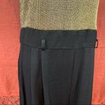 Vintage gold glitter and black lurex jumpsuit Black Size 8 Photo 3