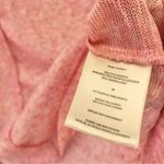 Kate & Sam Linen Blend Pocket V Neck‎ 3/4 Sleeve Shirt Pink Medium Photo 3