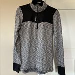 Reebok  Black and White Zip Up Jacket with Sporty Trim Photo 0