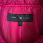 Olive Des Olive Magenta Wool Blend Dress Coat sz XS Pink Photo 5