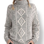 Vintage Squaw Valley Ski Lodge Knit Turtleneck Sweater Medium Wool Blend Green Photo 0