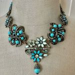 Heidi Daus "Corsage for the Neck" Statement Necklace Blue Photo 0