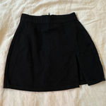 LIONESS  Black Denim Mini Skirt Photo 0