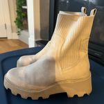 DV by Dolce Vita Cream Mid Calf Boots with Sock Collar Size 9 Photo 3