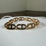 Christian Dior Vintage  CD Logo Gold Tone Bracelet Photo 2