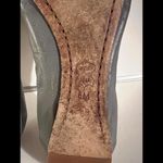 Tory Burch  Gray Leather Flats with Iconic Logo size 6M Photo 2