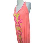 Lilly Pulitzer  Ferra Coverup Dress Womens XS Orange Halter Coastal Resort Beachy Photo 2