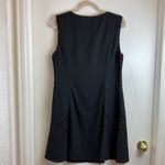 Aryeh 🌞 Black Over Red Satin Cut Out Detail Sleeveless Midi Dress Photo 8