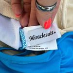 MiracleSuit  Blue Ruched Slimming Tankini Top 10D Photo 6