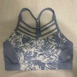 prAna  Sports Bra Women Cage Reistling Yoga Blue Small Photo 0
