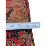 Islander Women’s Plus 3X Suede Feel Paisley Button Up Shirt Warm Brown Red Fall Photo 6