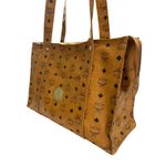 MCM Vintage  Cognac Visetos Tote Bag Made in Germany Coated Canvas Shopper Photo 1