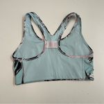 Nike  Sports Bra Dri Fit Racerback Floral Logo Athletic Blue Pink White Black Photo 3