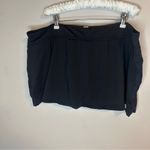 Anne cole Live in Color Soft Band Skirted Swim Bottom Black Mini 22W NWT Photo 2